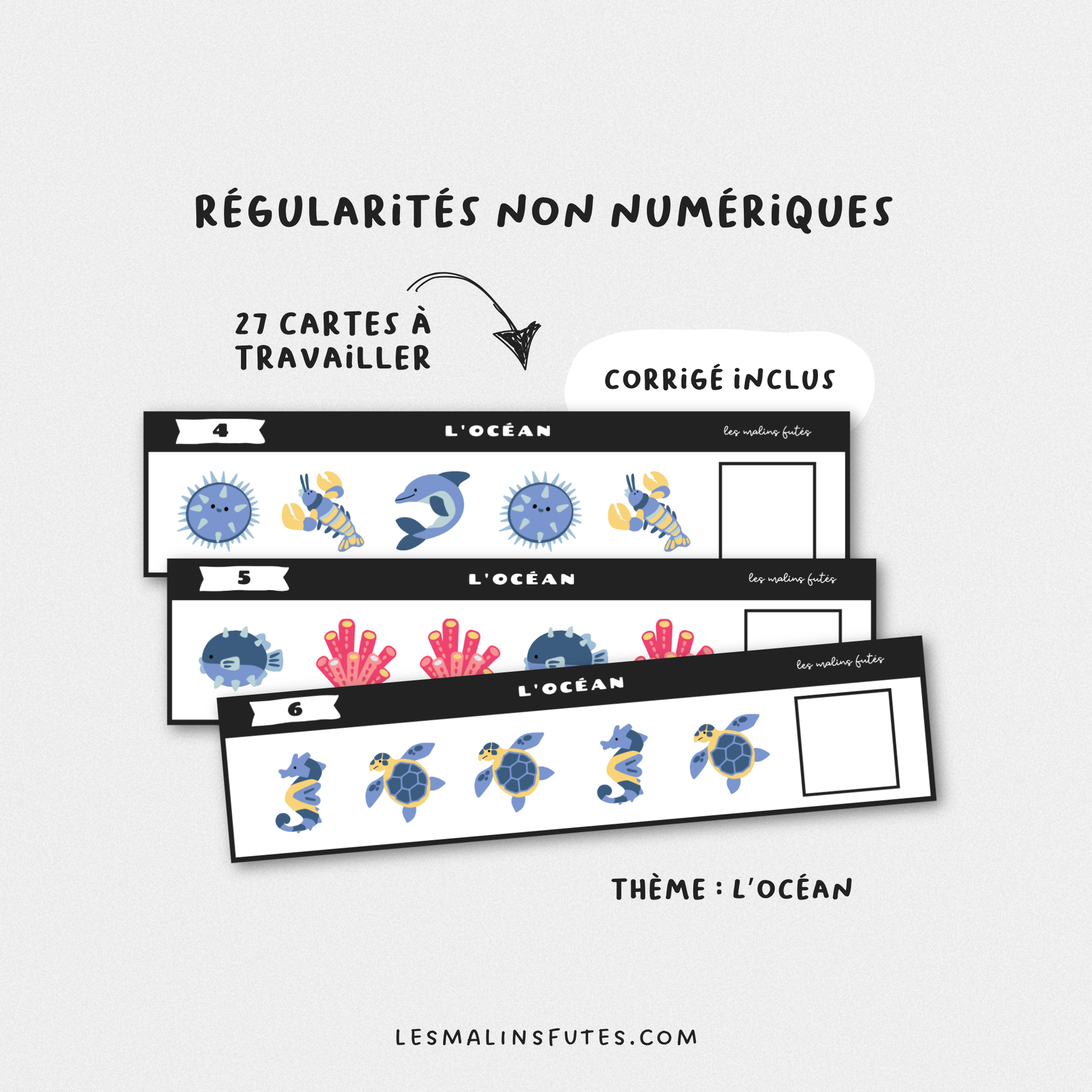 Les suites non numériques - L'océan. Les Malins Futés
