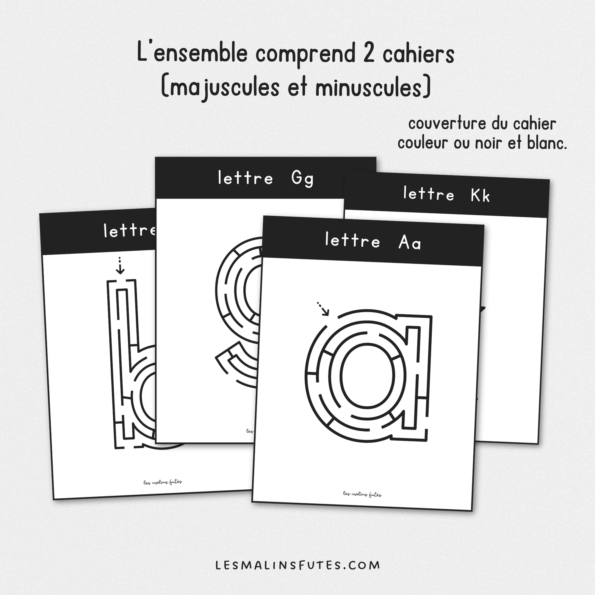 Le labyrinthe des lettres pour le préscolaire. Les Malins Futés