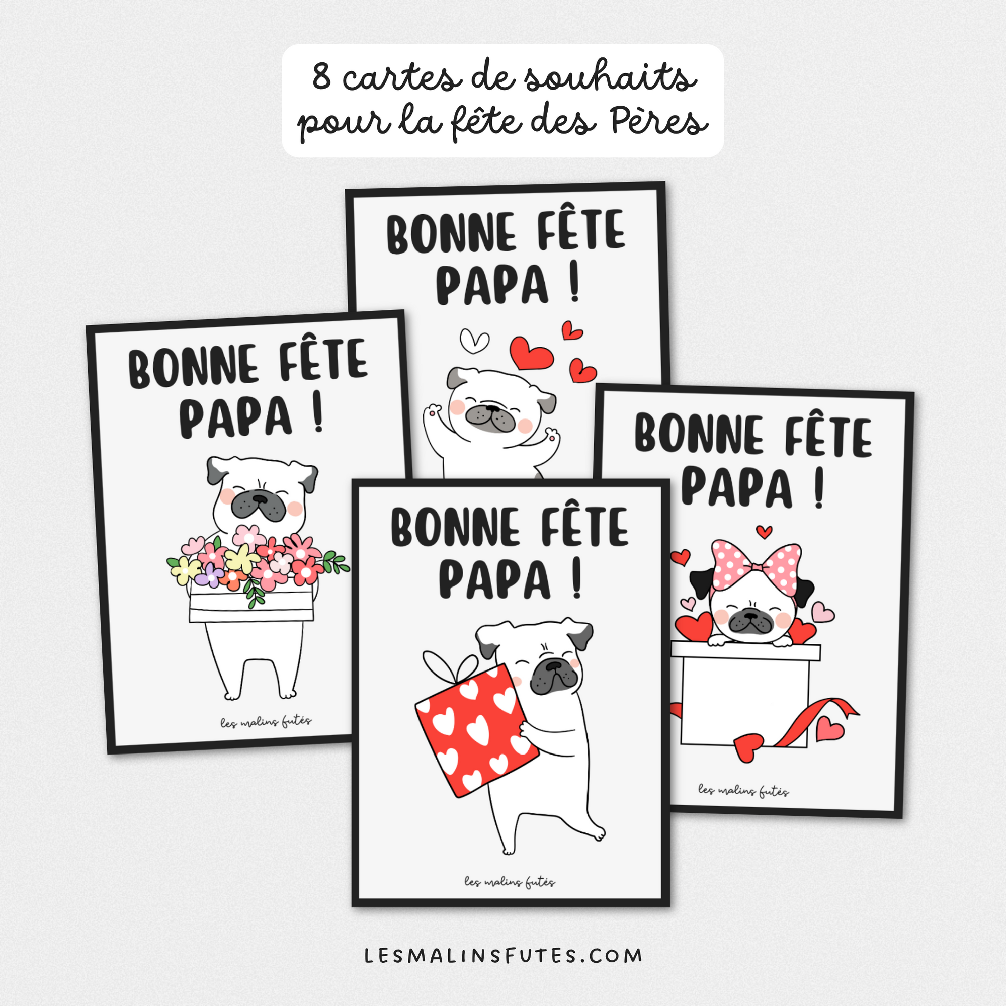 Cartes à offrir pour la fête des Pères. Les Malins Futés