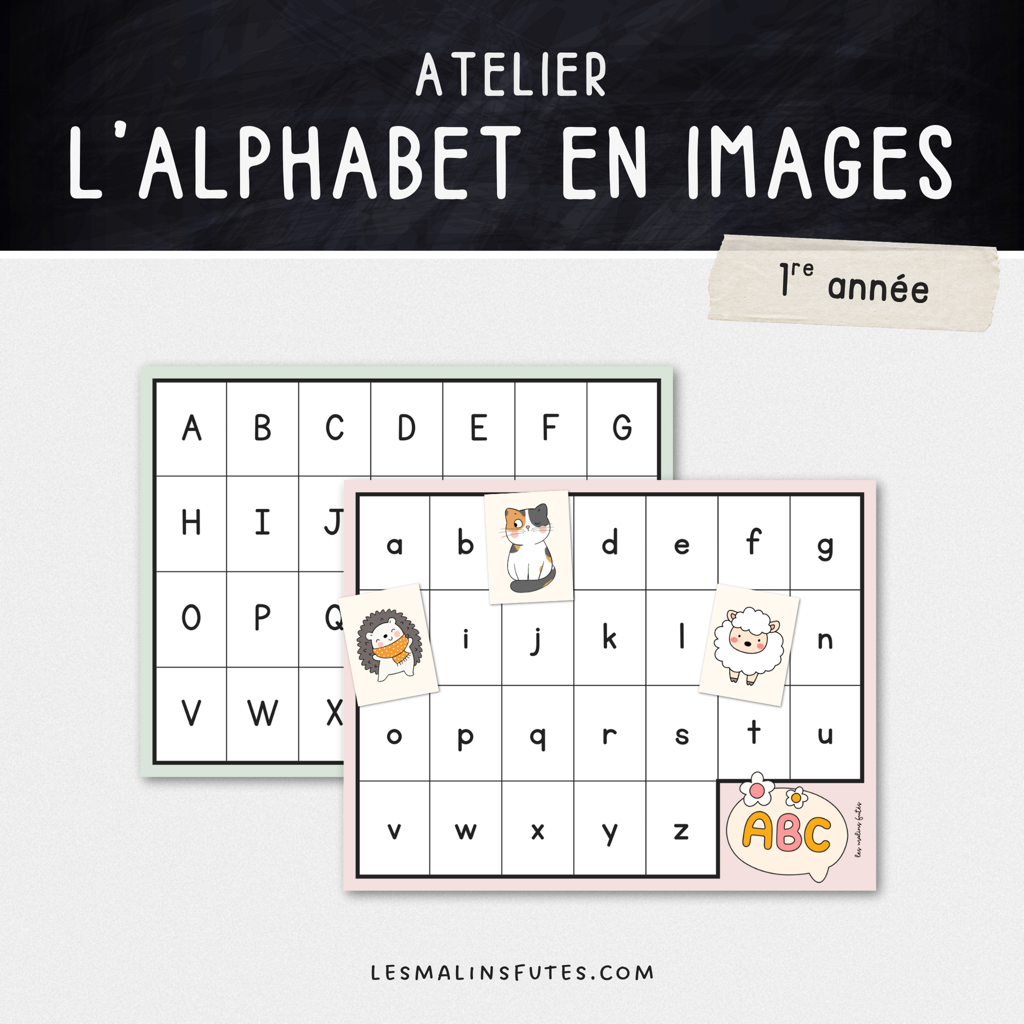 L'alphabet en images. Atelier de manipulation. Les Malins Futés