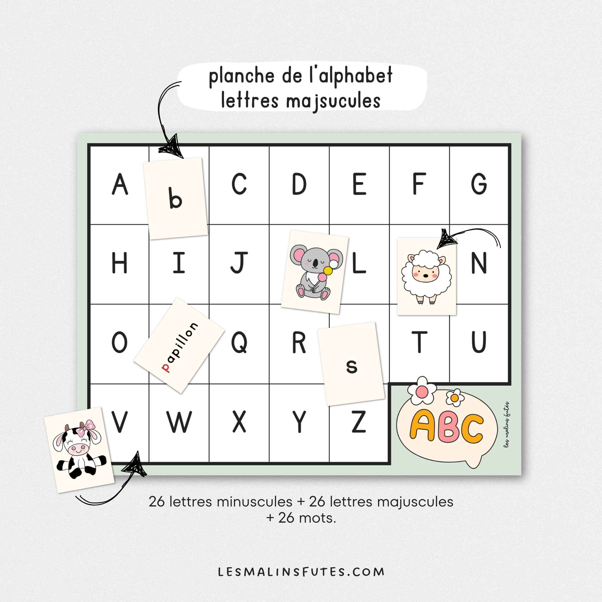 L'alphabet en images. Atelier de manipulation. Les Malins Futés