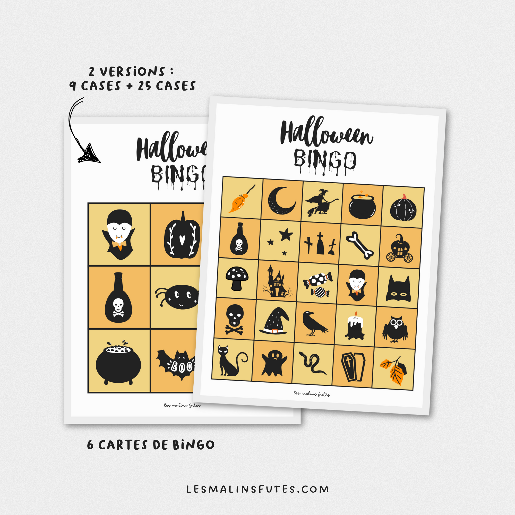 Jeu de bingo pour l'Halloween - pour tous les cycles du primaire - Les Malins Futés