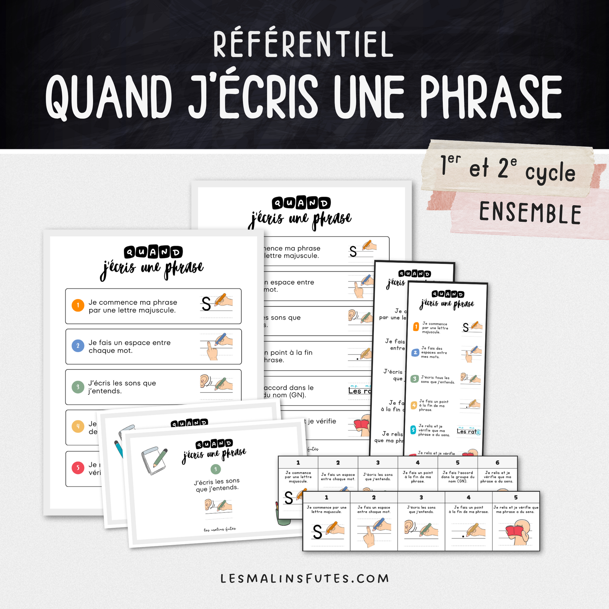 Ensemble - Quand j'écris une phrase. Les Malins Futés