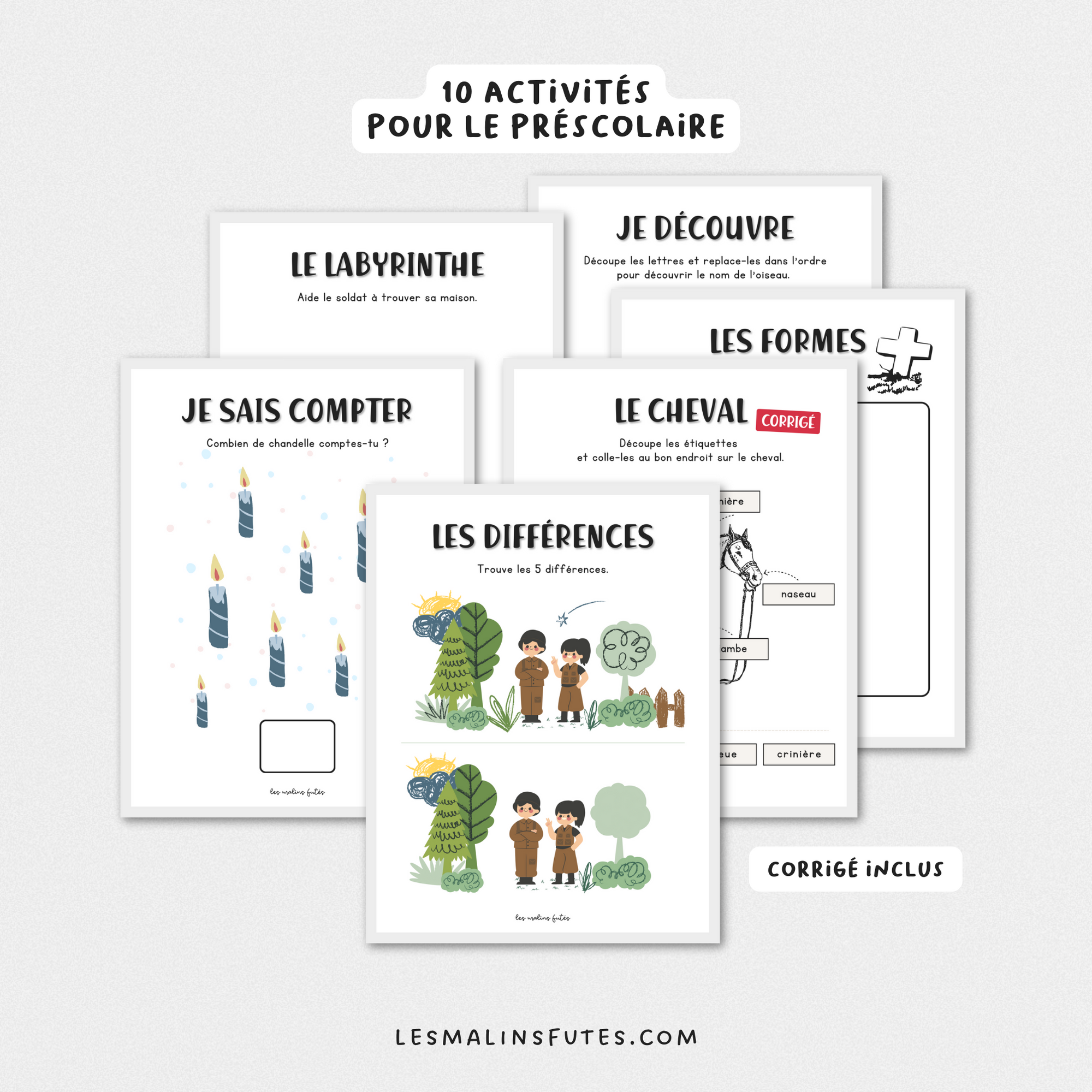 Cahier du jour du Souvenir pour le préscolaire. Les Malins Futés