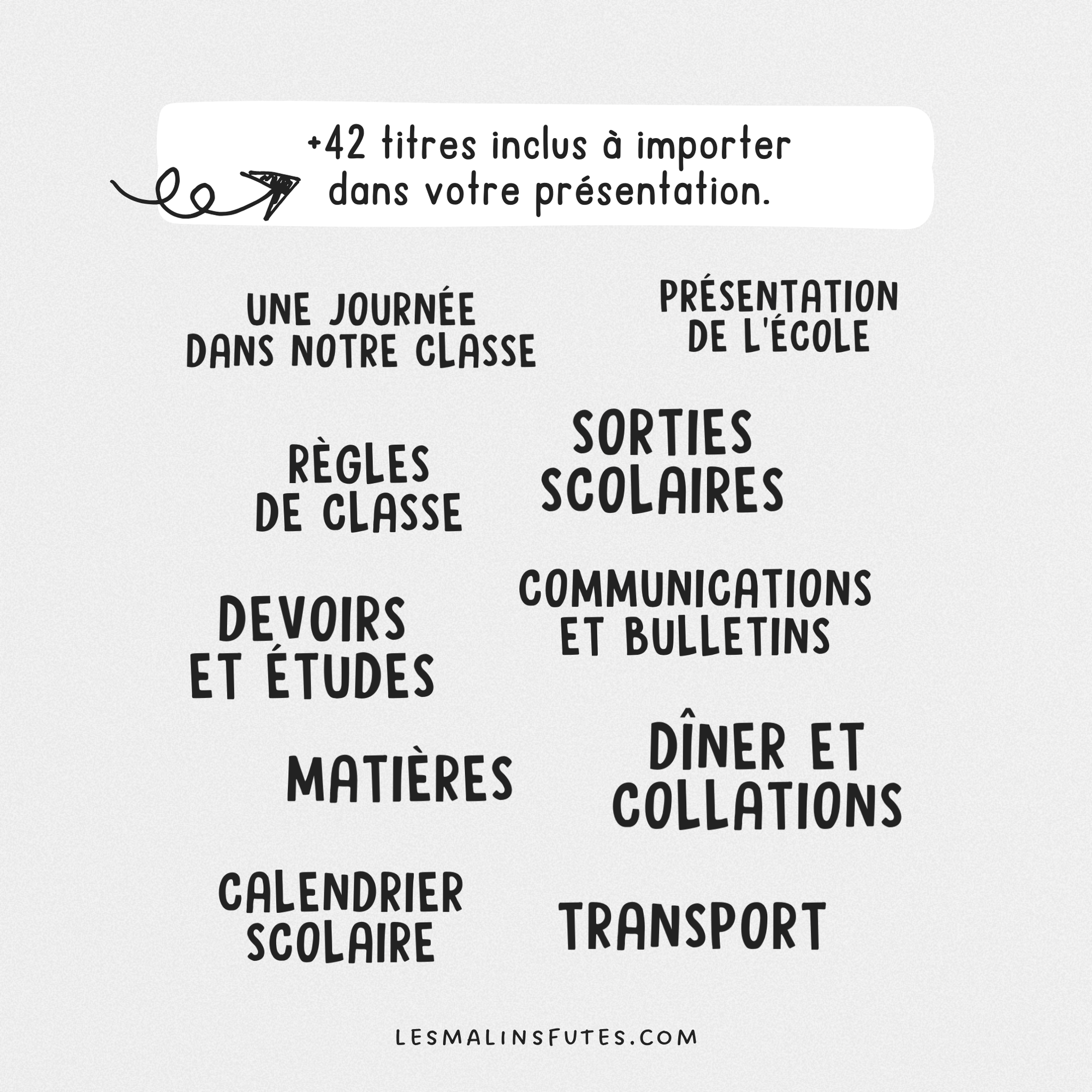 Rencontre de parents - présentation PowerPoint. Les Malins Futés