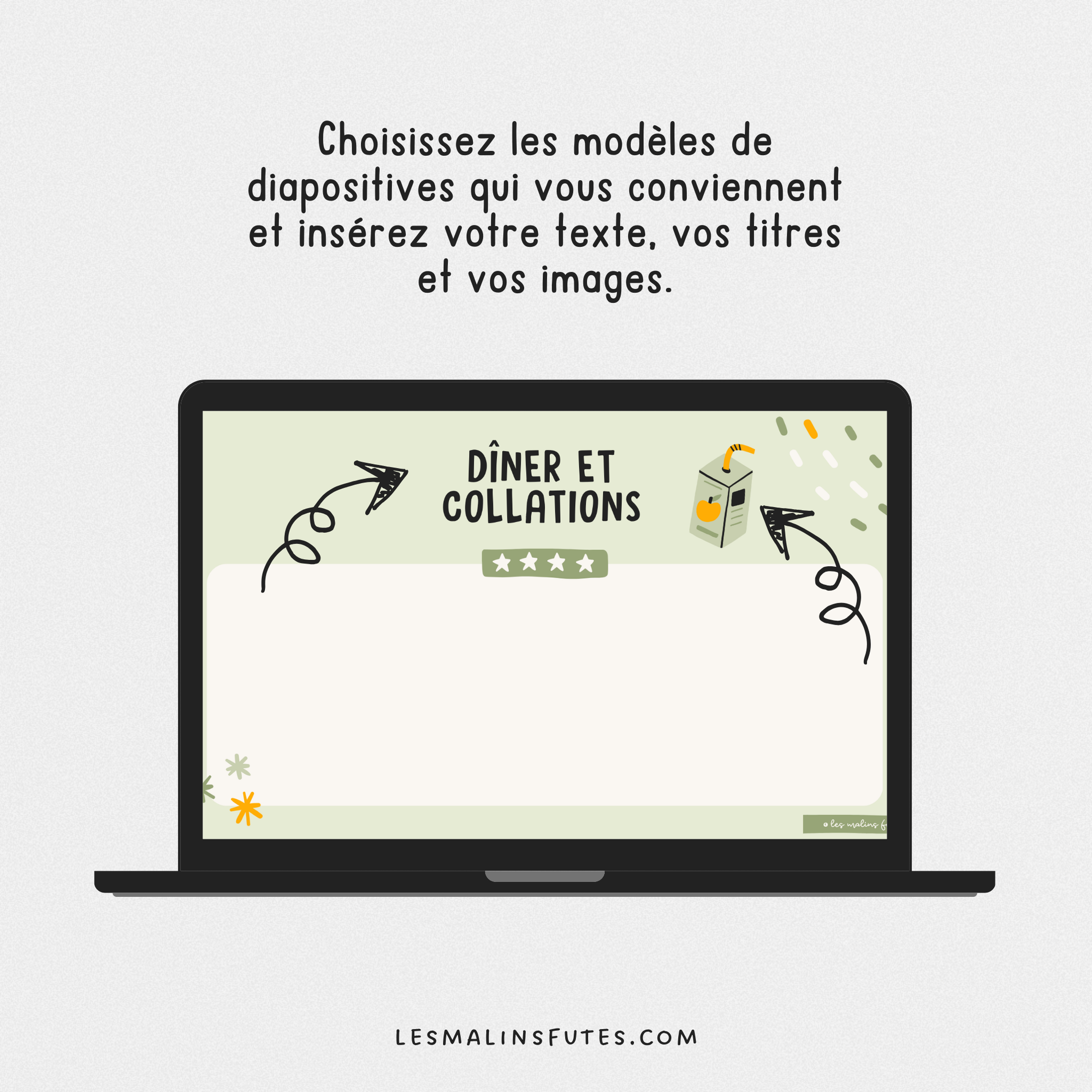 Rencontre de parents - présentation PowerPoint. Les Malins Futés