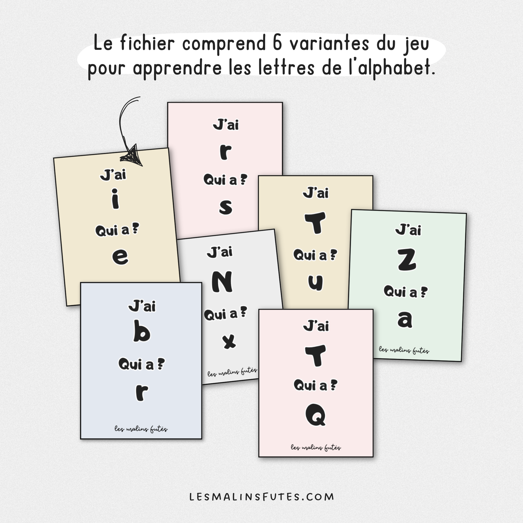 J'ai... Qui a ? L'alphabet - Les Malins Futés