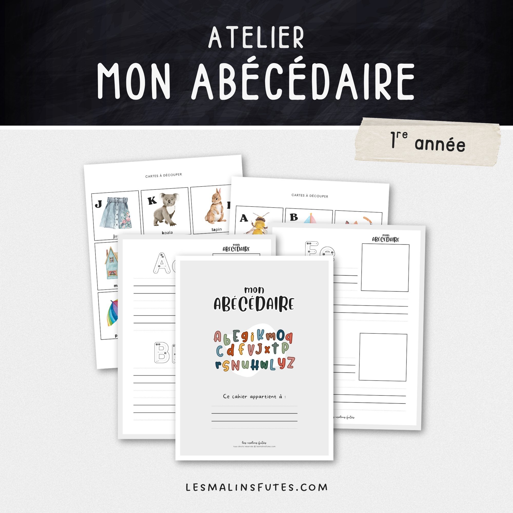 Cahier d'activités - Mon abécédaire - Les Malins Futés