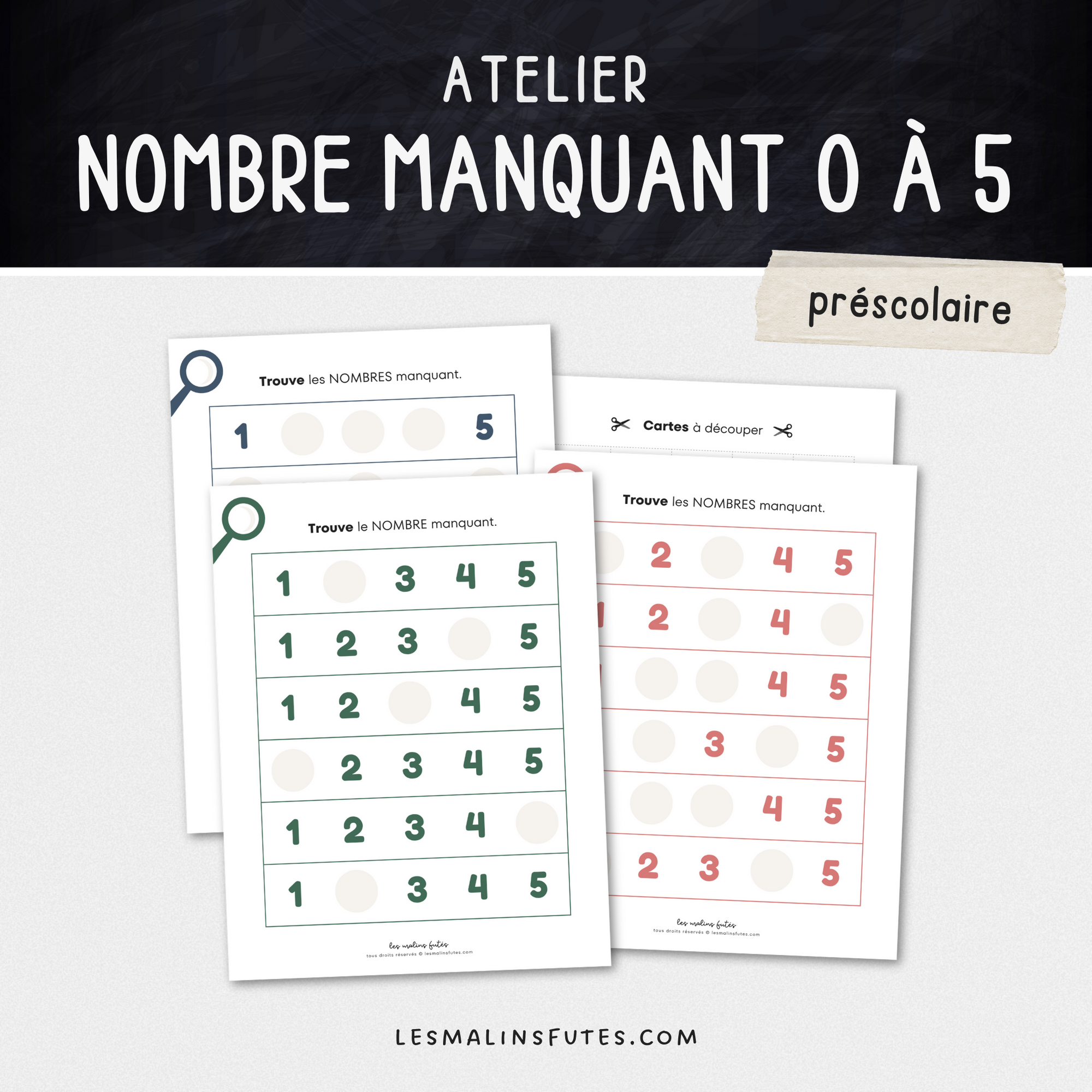 Mathématique - Le nombre manquant - Les Malins Futés