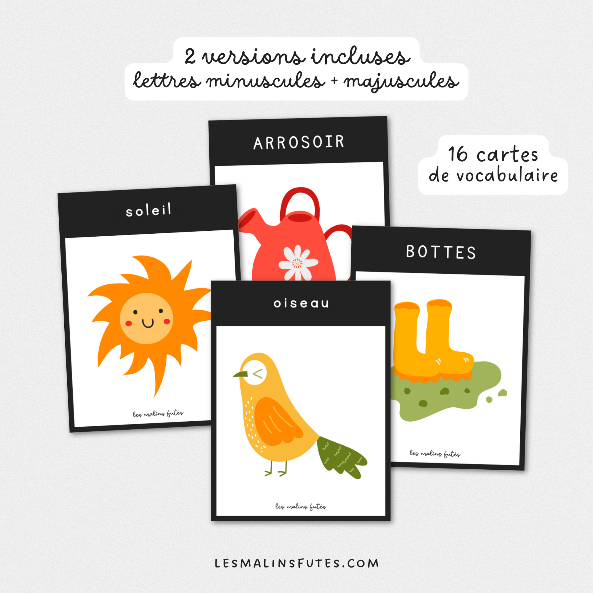 Vocabulaire illustré - printemps - préscolaire. Les Malins Futés