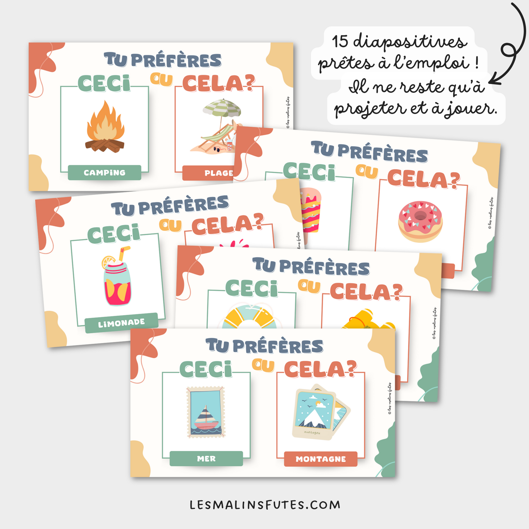 Ceci ou cela ? Les vacances d'été. TNI. Les Malins Futés