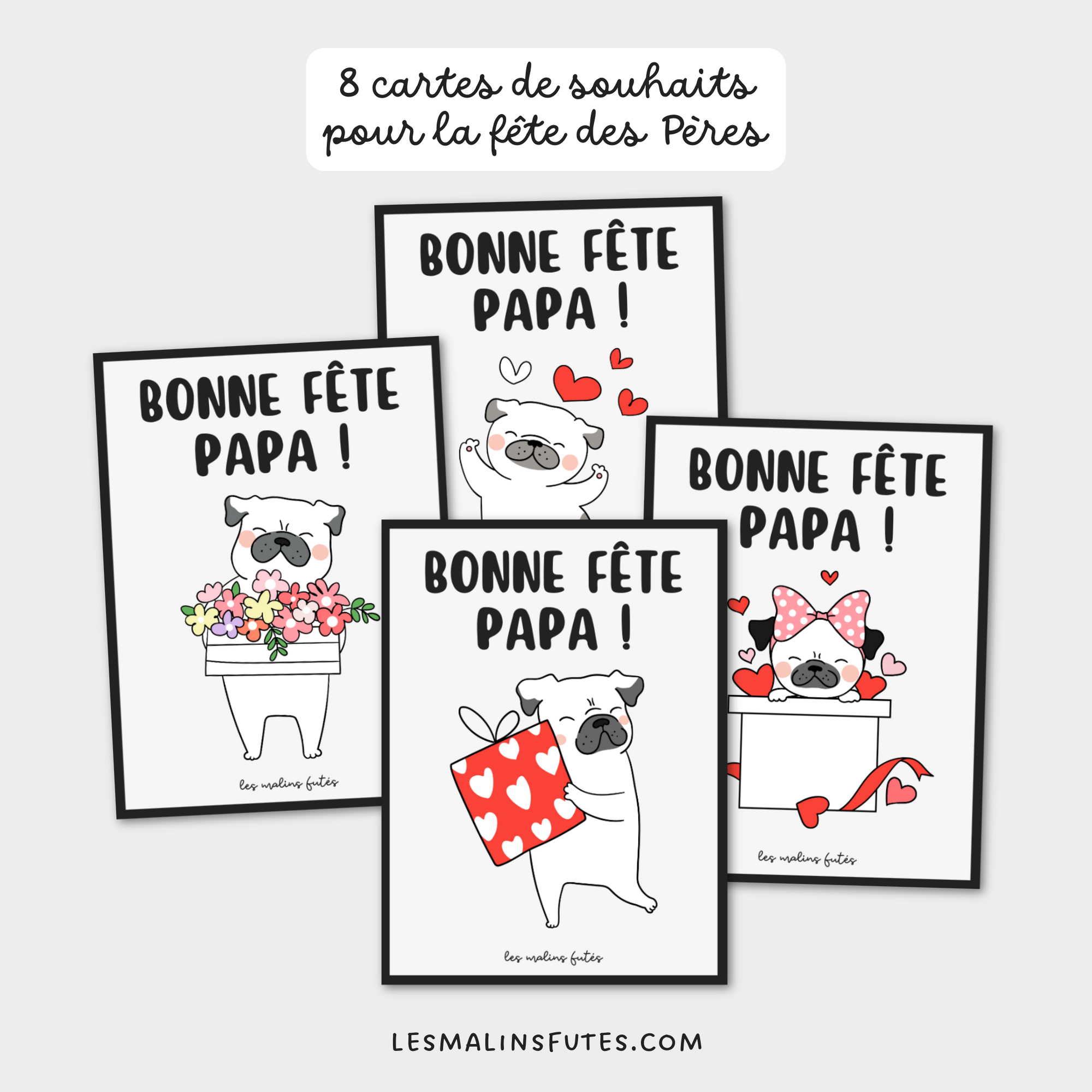 Cartes à offrir pour la fête des Pères. Les Malins Futés