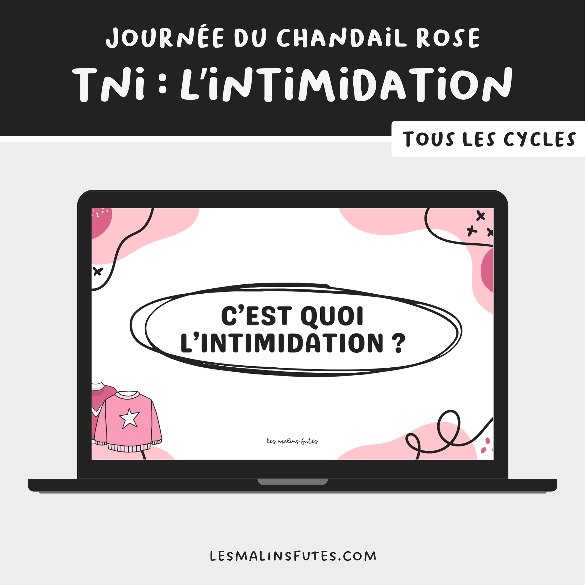 C&#39;est quoi l&#39;intimidation ? Présentation TNI.  Les Malins Futés