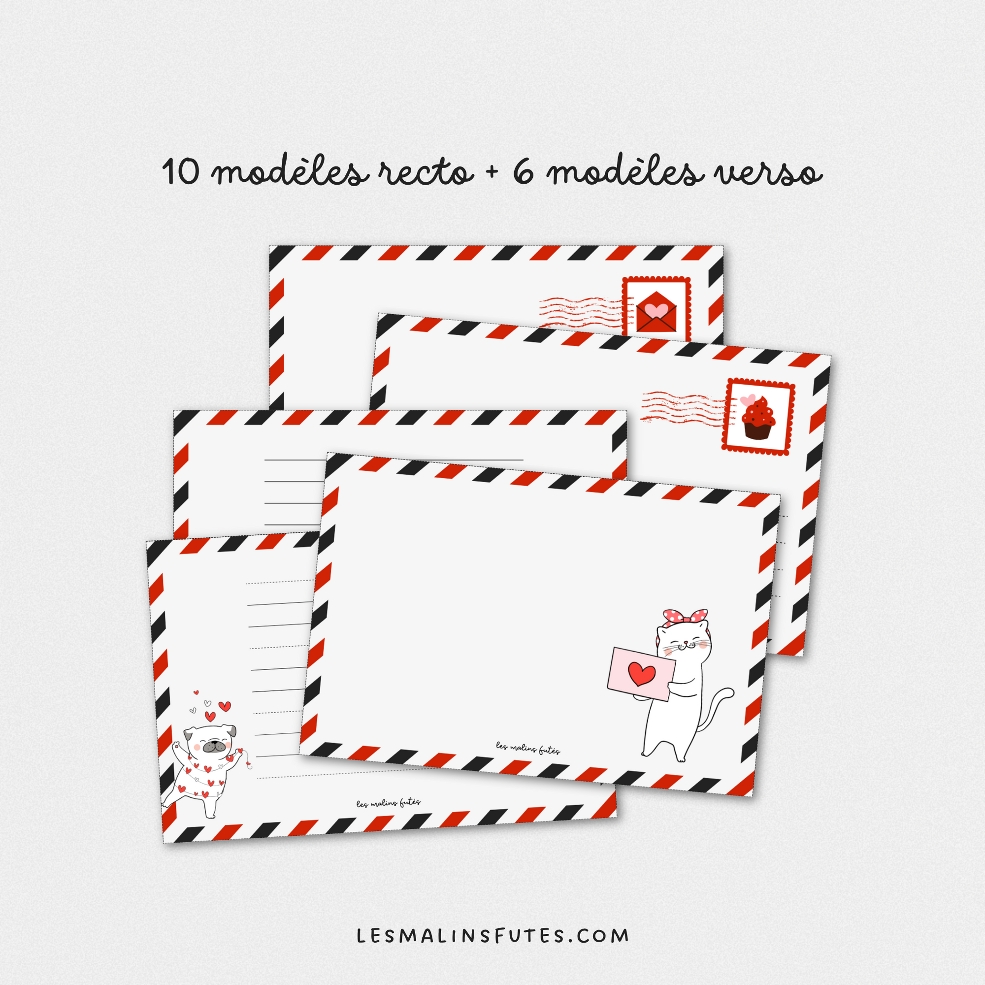 Ma carte postale pour toi ! Saint-Valentin pour tous les cycles. Les Malins Futés