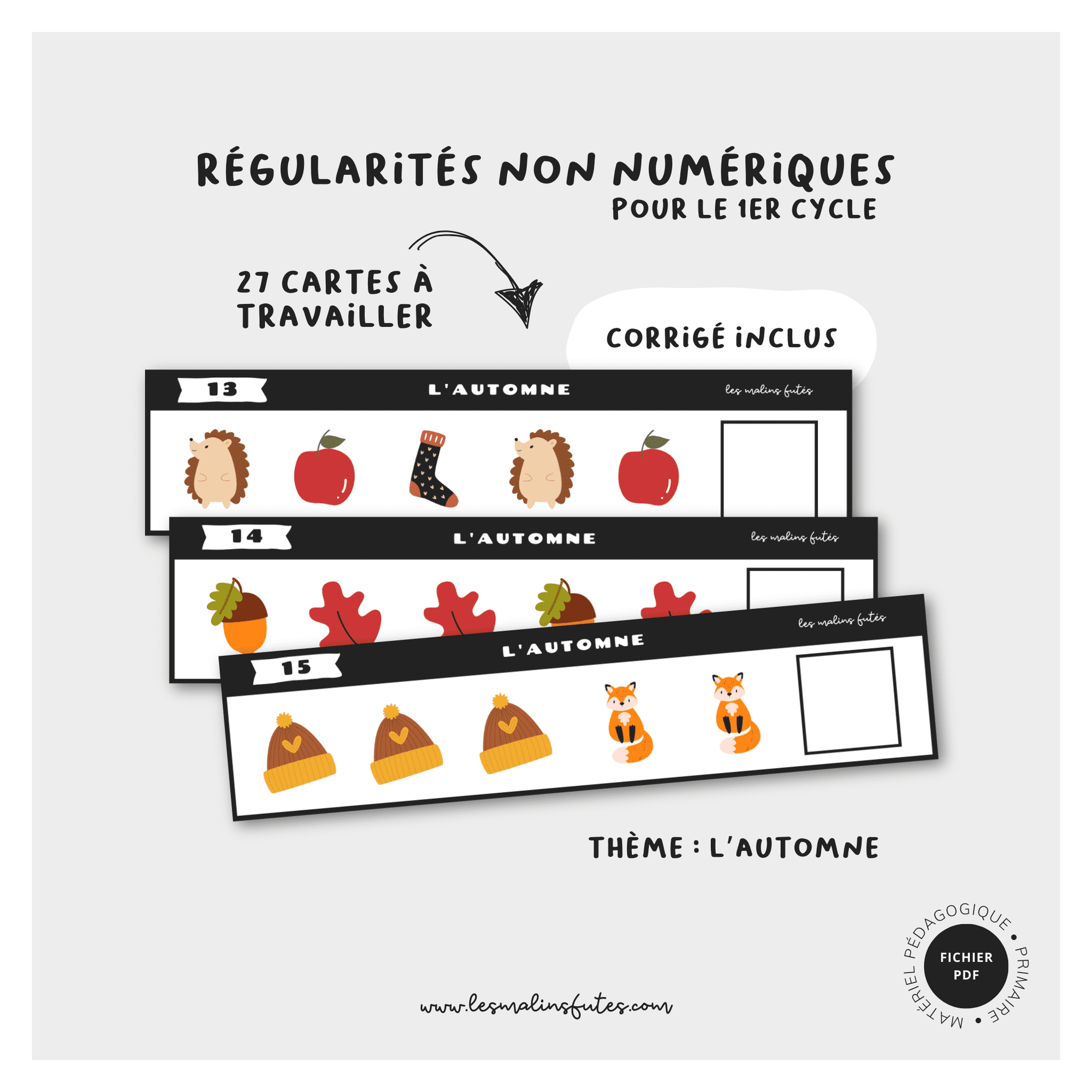 Les suites non numériques - L'automne. Les Malins Futés