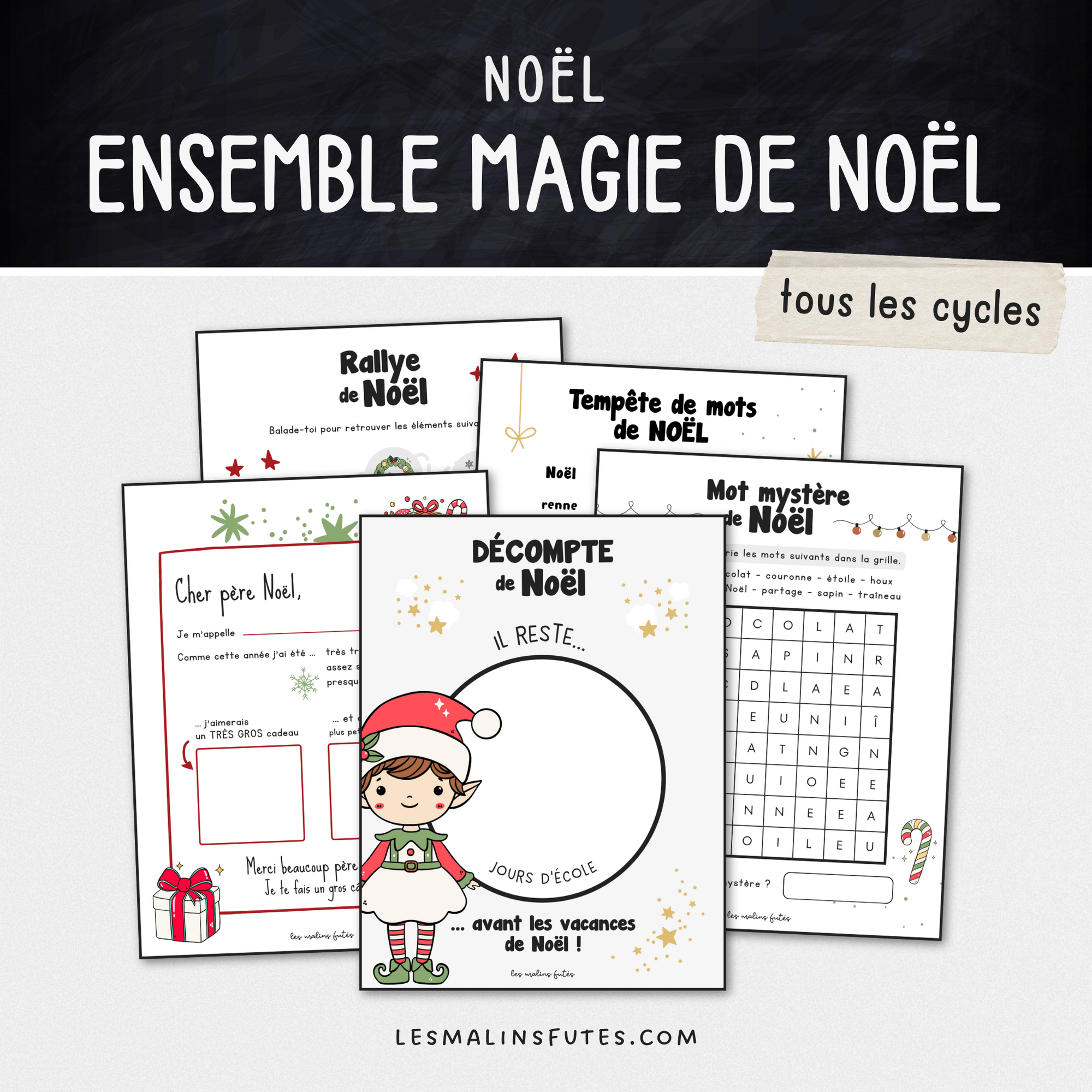 Ensemble magique de Noël - pour tous les cycles. Les Malins Futés