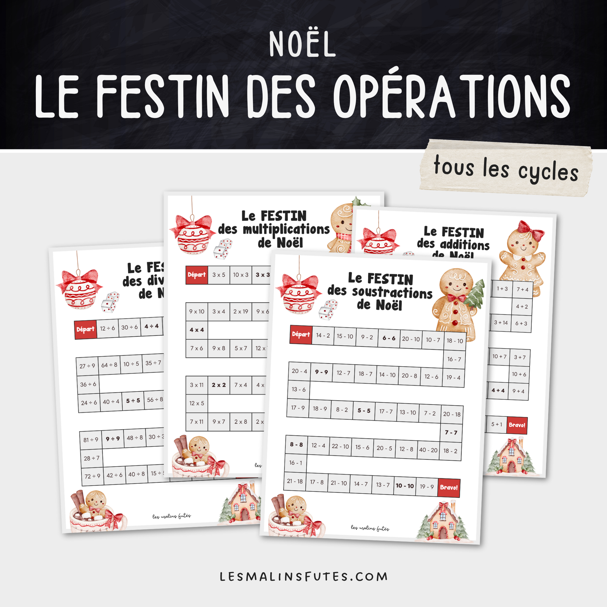 Le festin des opérations (pour tous). Les Malins Futés