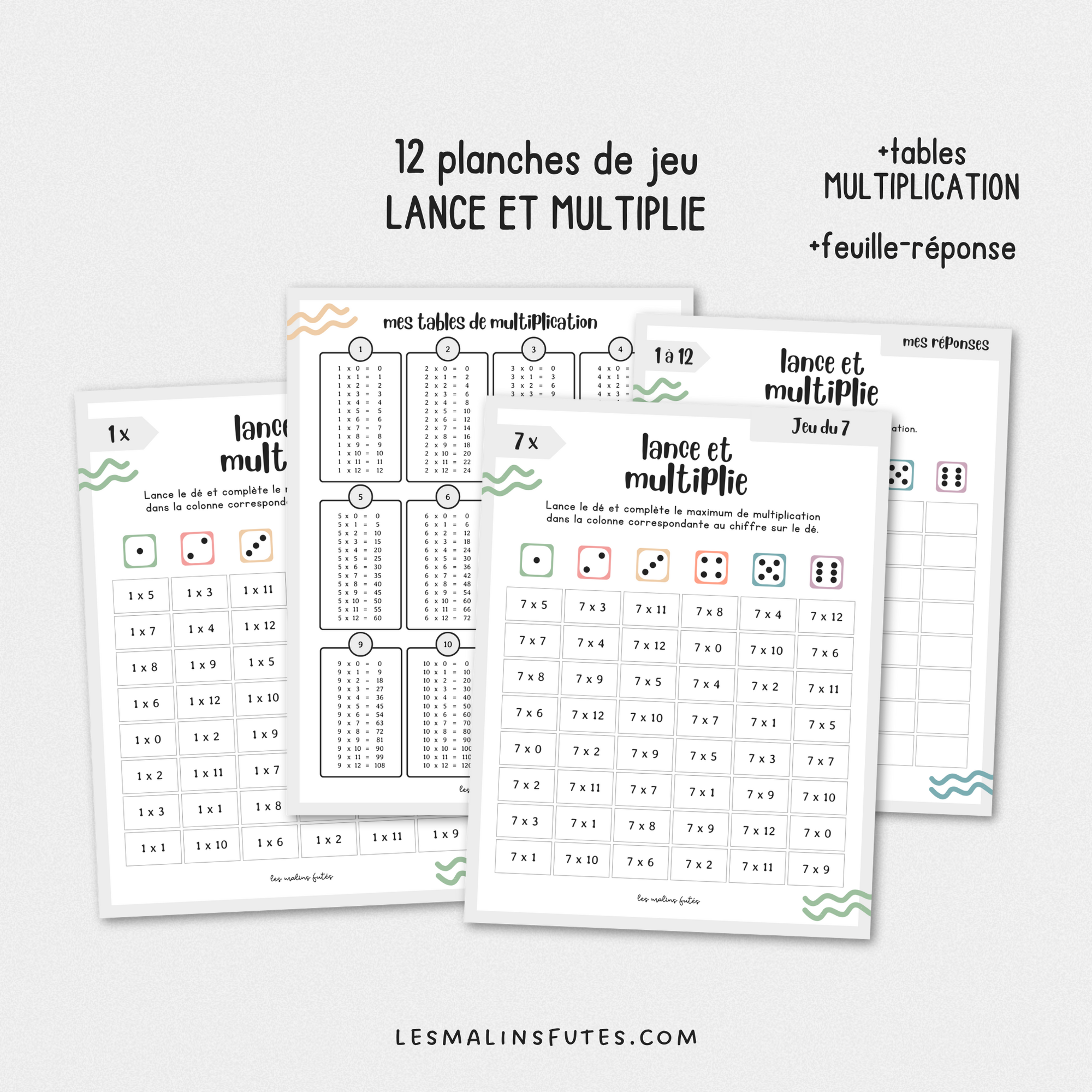 Lance et multiplie pour le 2e et le 3e cycle. Les Malins Futés