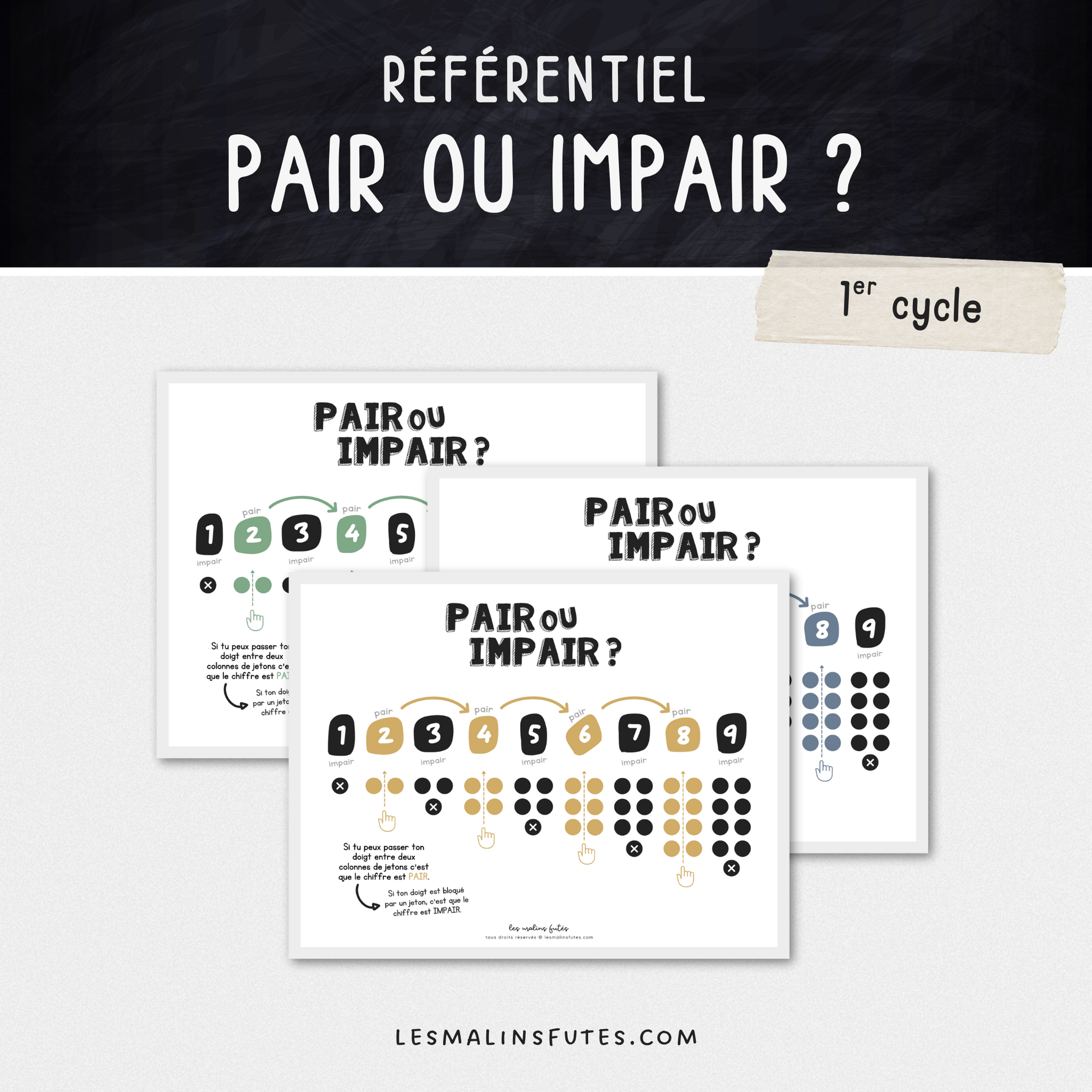 Affiche Pair ou Impair ? - Les Malins Futés