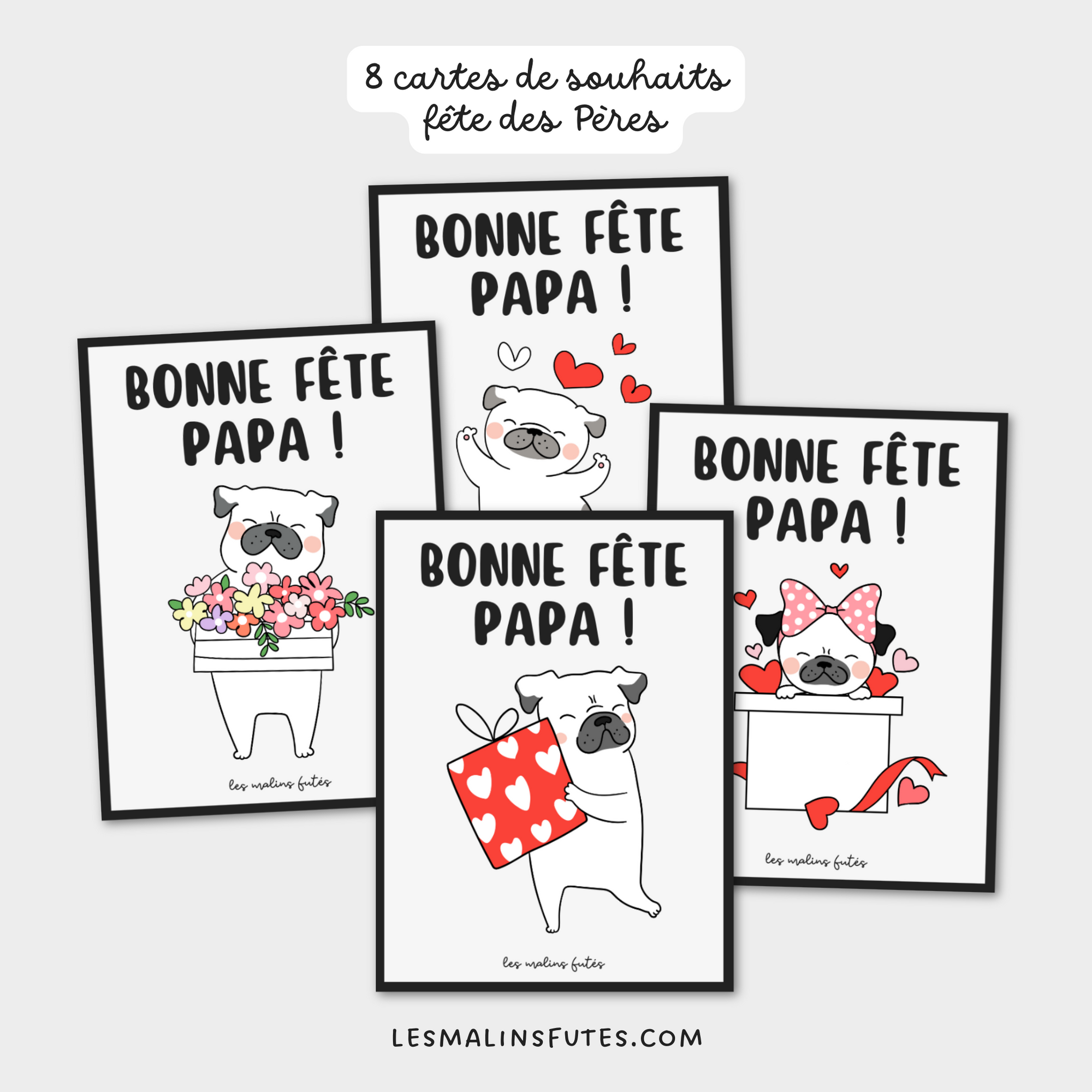 Cartes à offrir pour la fête des Pères. Les Malins Futés