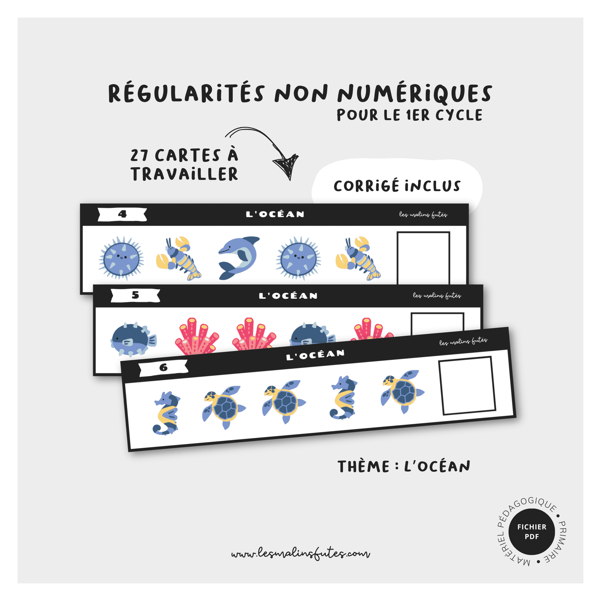 Les suites non numériques - L'océan. Les Malins Futés